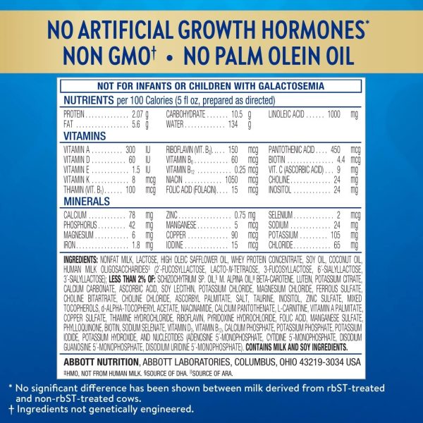 Similac 360 Total Care Infant Formula, Has 5 HMO Prebiotics, Our Closest Prebiotic Blend to Breast Milk, Non-GMO,‡ Baby Formula Powder, 36-oz Value Can, Pack of 3  Baby - Image 16