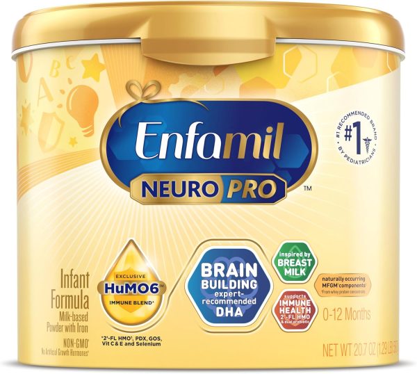 Free Shipping on Enfamil NeuroPro Baby Formula, Brain and Immune Support with DHA, Iron and Prebiotics, Infant Formula Inspired by Breast Milk, Non-GMO, 28.3 Oz Value Can - Image 11