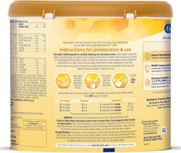 Similac 360 Total Care Infant Formula, Has 5 HMO Prebiotics, Our Closest Prebiotic Blend to Breast Milk, Non-GMO,‡ Baby Formula Powder, 36-oz Value Can, Pack of 3  Baby - Image 9
