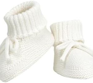 Hadetoto Baby Booties Newborn First Walkers Cozy Shoes Warm Knit Soft Booties for Toddler Infant Boy Girl