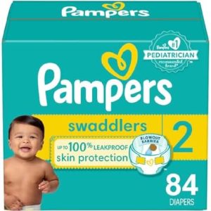 Pampers Swaddlers Diapers - Size 2, 84 Count, Ultra Soft Disposable Baby Diapers