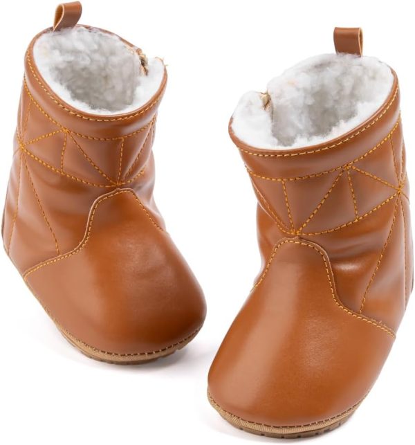 | Zoolar Infant Unisex Warm Fur Lining Soft Boots Baby Winter Ankle Non-Slip Rubber Texture Sole Toddler Winter Snow Crib Shoes | Boots - Image 22