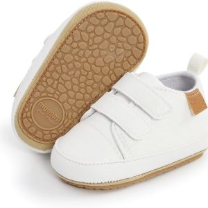 | Baby Girls Boys Shoes Soft Anti-Slip Sole Newborn First Walkers High Top Canvas Denim Unisex Infant Sneaker | Sneakers