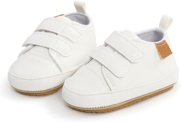 | Baby Girls Boys Shoes Soft Anti-Slip Sole Newborn First Walkers High Top Canvas Denim Unisex Infant Sneaker | Sneakers - Image 4