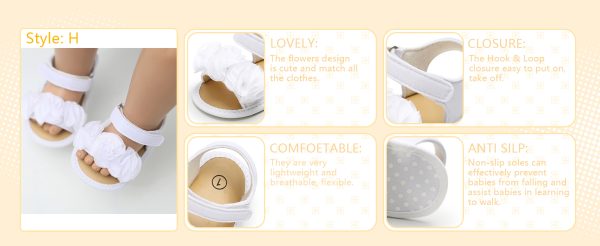 | HsdsBebe Baby Girls Sandals Bohemia Flower Bow Soft Sole Toddler First Walkers Beach Summer Shoes | Sandals - Image 8