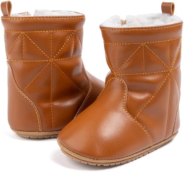 | Zoolar Infant Unisex Warm Fur Lining Soft Boots Baby Winter Ankle Non-Slip Rubber Texture Sole Toddler Winter Snow Crib Shoes | Boots - Image 19