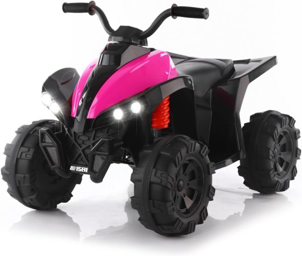 TCARAIWEN 12V Kids ATV 4 Wheelers for Kids 3-6,Electric Kids Ride on ATV with Music Player, All Terrain Tires, Kids Ride on Cars, Purple  Toys & Games - Image 13