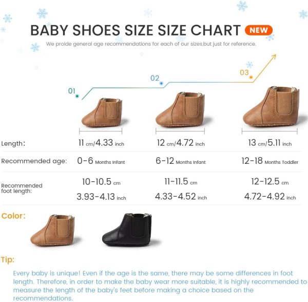 | Meckior Baby Girls Cowboy Tassel Boots Side Zipper Moccasins Soft Bottom Non-Slip Toddler Shoe | Boots - Image 6