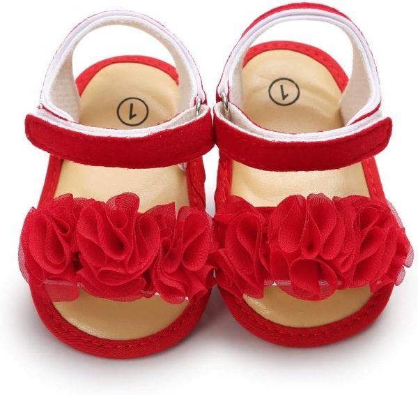 | HsdsBebe Baby Girls Sandals Bohemia Flower Bow Soft Sole Toddler First Walkers Beach Summer Shoes | Sandals - Image 22