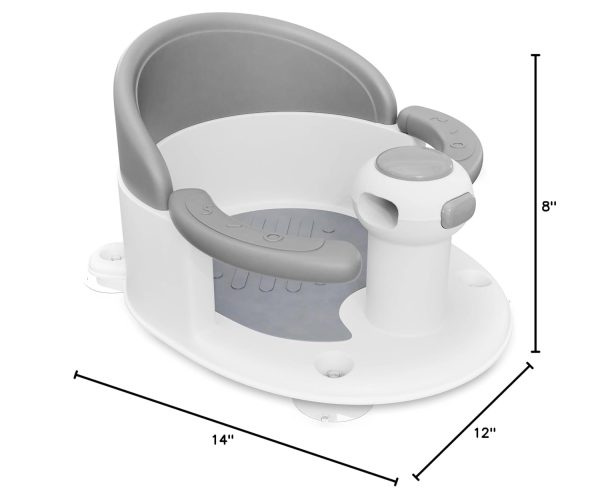 BEBELEH™ Baby Bath Seat [Original] for Babies 6 Months & Up - Safe Infant and Toddler Baby Bathtub Seat for Sitting Up - Baby Bath Tub Baby Tub Seat for Shower (Gray)  Baby - Image 25