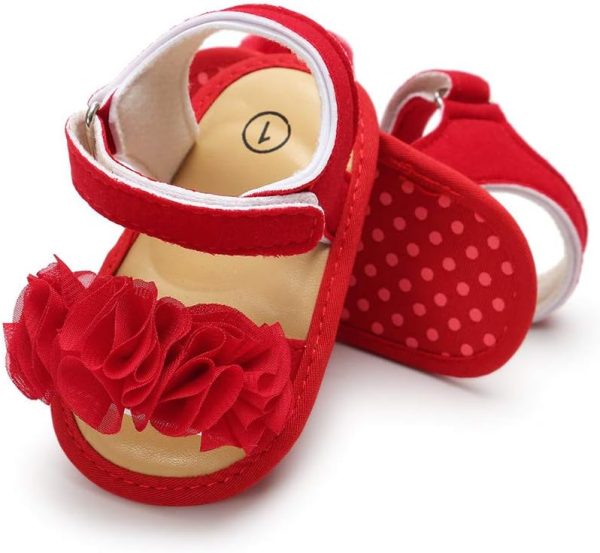 | HsdsBebe Baby Girls Sandals Bohemia Flower Bow Soft Sole Toddler First Walkers Beach Summer Shoes | Sandals - Image 24