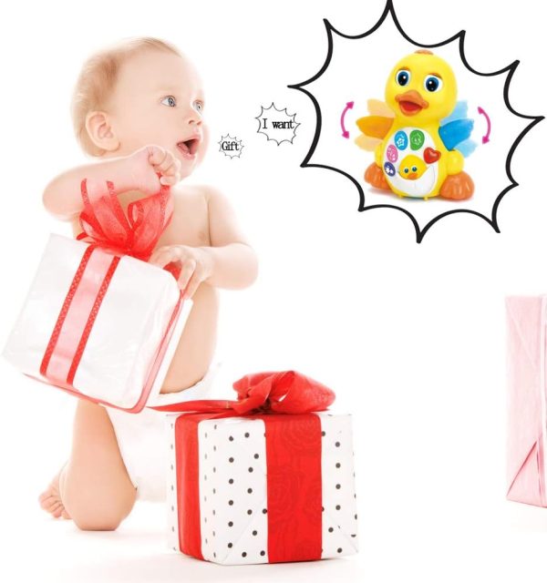 Yiosion Musical Flapping Yellow Duck Interactive Action Educational Learning Walking Light Up Dancing Toy for 1 Year Old Baby Toddler Infant  Toys & Games - Image 14