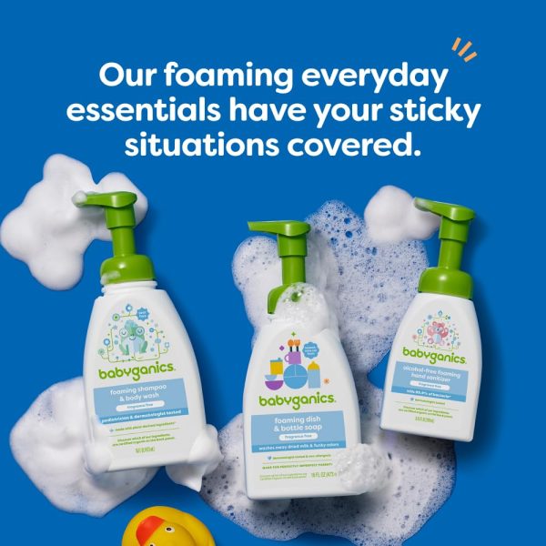 Babyganics Baby Shampoo + Body Wash Pump Bottle, Fragrance Free, 16oz, 3 Pack  Everything Else - Image 20