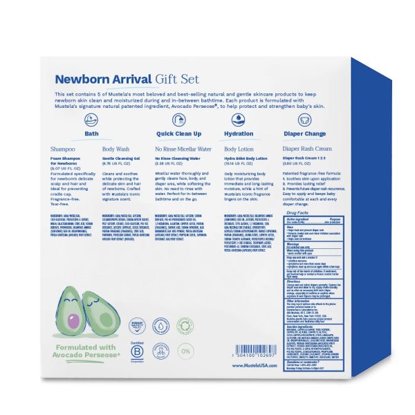 Mustela Newborn Arrival Gift Set - Baby Skincare & Bath Time Essentials - Natural & Plant Based - 5 Items Set  Beauty & Personal Care - Image 2