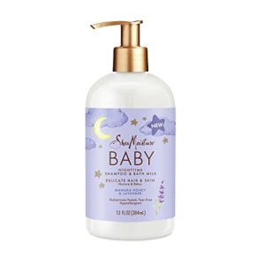 SheaMoisture Baby Shampoo & Bath Milk Manuka Honey & Lavender for Delicate Hair and Skin Nighttime Skin and Hair Care Regimen 13 oz  Baby
