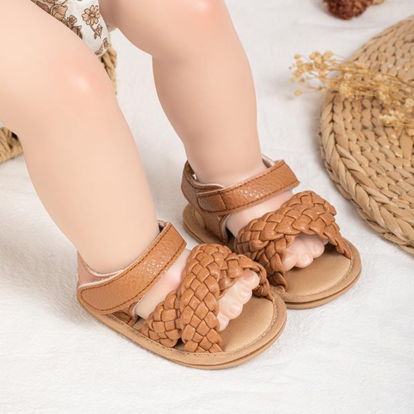 | Babelvit Infant Baby Girl Boy Sandals Comfort Premium Summer Outdoor Casual Beach Shoes with Flower Bowknot Anti Slip Rubber Sole Newborn Toddler Prewalker First Walking Shoes | Sandals - Image 14