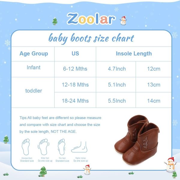 | Zoolar Infant Unisex Warm Fur Lining Soft Boots Baby Winter Ankle Non-Slip Rubber Texture Sole Toddler Winter Snow Crib Shoes | Boots - Image 6