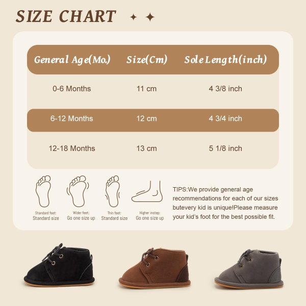 | Zoolar Baby Unisex Warm Snow Boots Newborn Leather Fur Lace Up Ankle Anti-Slip Rubber Texture Sole Toddler Prewalker Winter Crib Shoes | Boots - Image 6