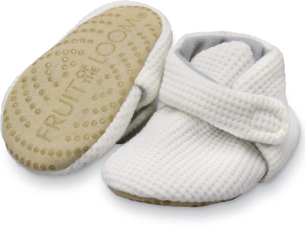 | Fruit of the Loom Cozy Thermal Wrap Booties with Non-Skids for Baby Girls, Boys, Unisex | Boots - Image 14