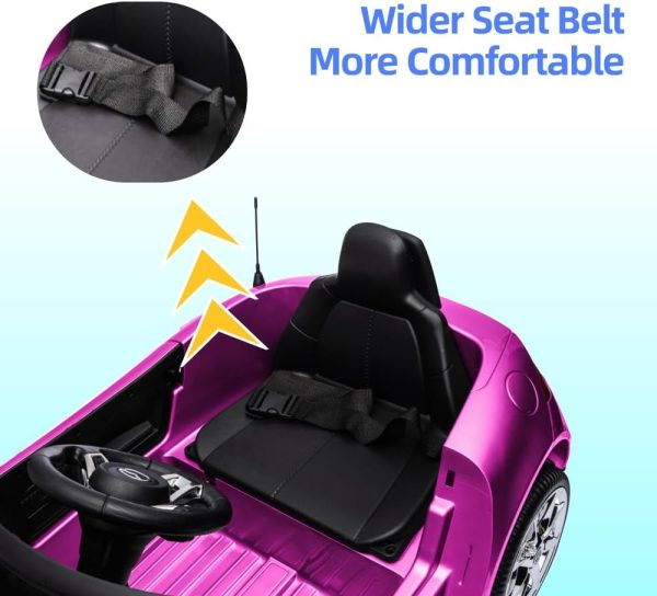 12V Ride on Car, Licensed Mazda MX-5 Electric Car for Kids, 12V Ride on Toys, Kids Cars with Parent Remote Control, Lights, Music-Pink  Toys & Games - Image 13