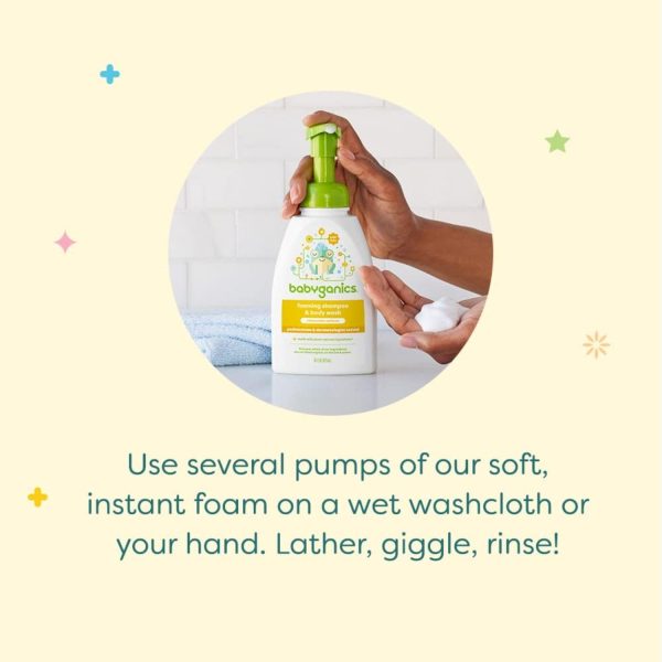 Babyganics Baby Shampoo + Body Wash Pump Bottle, Fragrance Free, 16oz, 3 Pack  Everything Else - Image 17