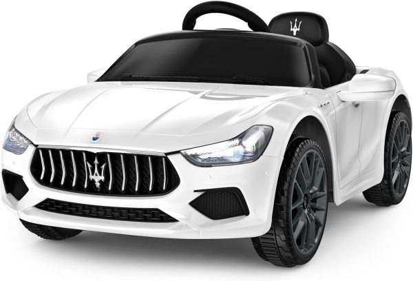 ARBELI 12V Licensed Maserati Kids Ride On Car w/Parent Remote Control, Spring Suspension, Music & Horn, Headlights &Taillights, Ride On Toy for Toddlers Ages 2-4, Pink  Toys & Games - Image 25