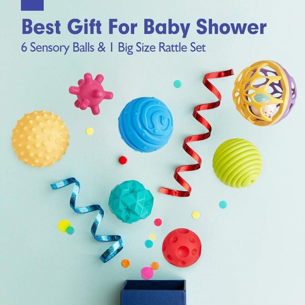 hahaland Baby Toys 0-6 Months - Baby Teething Toys for Babies 0-6 Months - Infant Baby Toys 6-12 Months - Rattles Teethers for Babies 0-3-6-12 Months - Baby Boy Girl Shower Gifts Stocking Stuffers  Toys & Games - Image 25