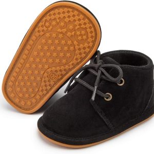 | Zoolar Baby Unisex Warm Snow Boots Newborn Leather Fur Lace Up Ankle Anti-Slip Rubber Texture Sole Toddler Prewalker Winter Crib Shoes | Boots