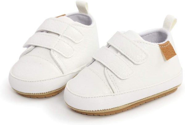 Unisex Baby Boys Girls High-Top Ankle Sneakers Soft Rubber Sole Infant Crib Shoes Toddler First Walkers  Clothing, Shoes & Jewelry - Image 6