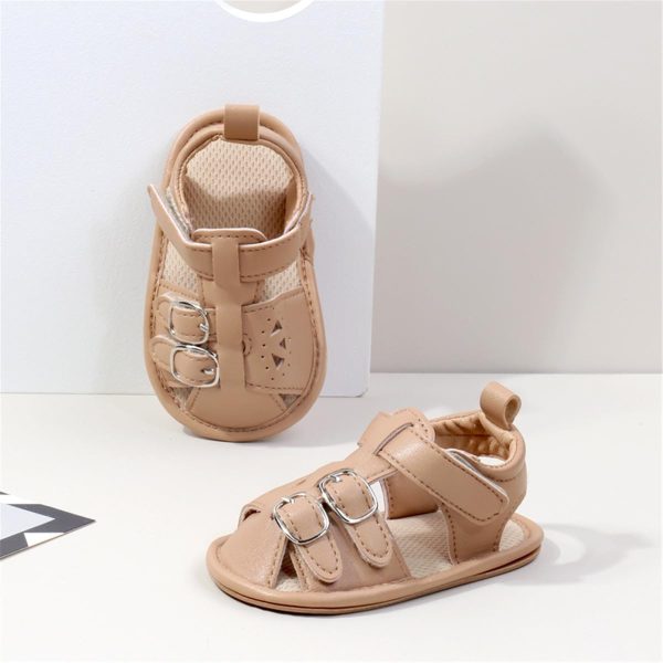 HsdsBebe Infant Baby Boys Girls Summer Beach Sandals Breathable Athletic Anti-slip Soft Sole Newborn First Walker Crib Shoes(ZZY3205 dark brown,2)  Clothing, Shoes & Jewelry - Image 21