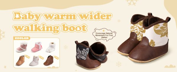 | Zoolar Infant Unisex Warm Fur Lining Soft Boots Baby Winter Ankle Non-Slip Rubber Texture Sole Toddler Winter Snow Crib Shoes | Boots - Image 7