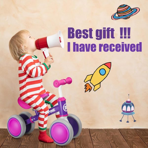 mzopine Baby Balance Bike Toddler Bike Kids Toys for 1 Year Old Boys Girls 12-24 Months Toys Kids Balance Bike Best First Birthday Gifts Children Walker Baby Walker 4 Wheels Bicycle (Purple)  Sports & Outdoors - Image 14