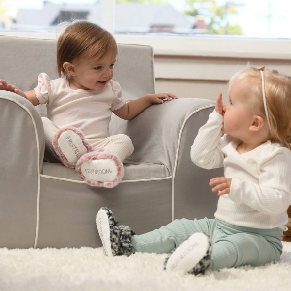 | Fruit of the Loom Cozy Thermal Wrap Booties with Non-Skids for Baby Girls, Boys, Unisex | Boots - Image 5