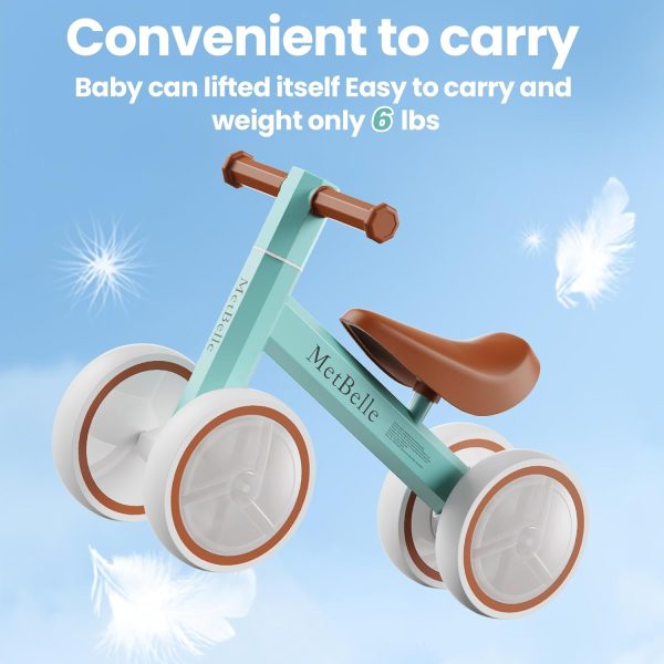 Baby Balance Bike for 1 Year Old Boys Girls Colorful Lighting 10-24 Months Push Toddler Toys Bicycle,4 Wheels First Bike for Kid's 1-2, Pre-School Children Ride on Walker First Birthday Gifts  Toys & Games - Image 17