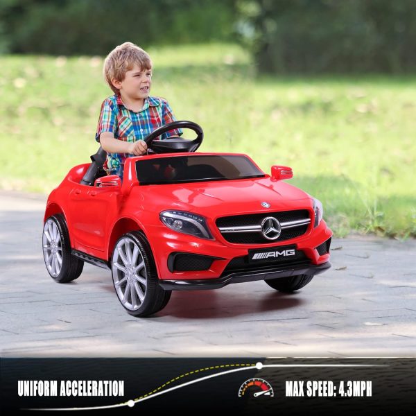 TOBBI Licensed Mercedes Benz Car for Kids,Ride on Cars with 2.4G Remote Control,Double Doors, 5 Point Safety Belt,LED Lights  Toys & Games - Image 14