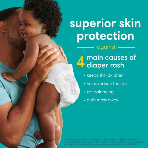 Pampers Baby Diapers and Wipes Starter Kit, Swaddlers Disposable Sizes 1 (198 Count) & 2 (186 Count) with Sensitive Water Based 12X Multi Pack Pop-Top Refill (1008 Count)  Baby - Image 22