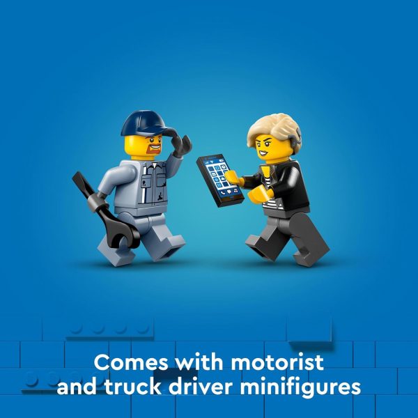 LEGO City Tow Truck and Sports Car Repair Building Set, Kids Gift Idea with 2 Minifigures and Accessories Including a Cochlear Implant, Pretend Play Tow Truck Toy for Boys & Girls Ages 4 and Up, 60435  Toys & Games - Image 12