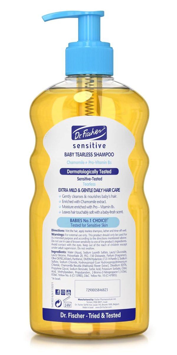 Dr. Fischer Sensitive Baby Bath Set - Baby Bath Wash, Tearless Shampoo, Lotion, & Eye Care Wipes, Baby Bath Essentials - Vitamin Rich Baby Wash Set, Baby Wash and Shampoo Sets - Daily Baby Skin Care  Baby - Image 20