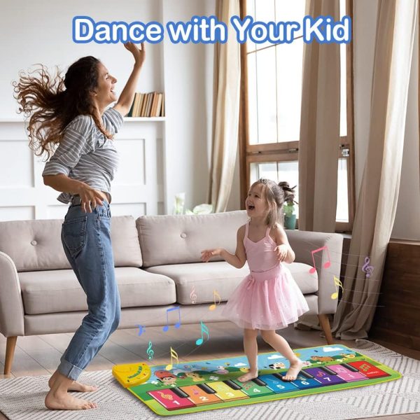 FOKI Floor Piano Mat for Toddlers, Baby Kid Sensory Educational Dancing Keyboard Carpet Animal Sounds Blanket Touch Playmat Musical Mats Birthday Toddler Toys for 1 2 3 4 5 Year Old Boy Girl Gifts  Toys & Games - Image 14