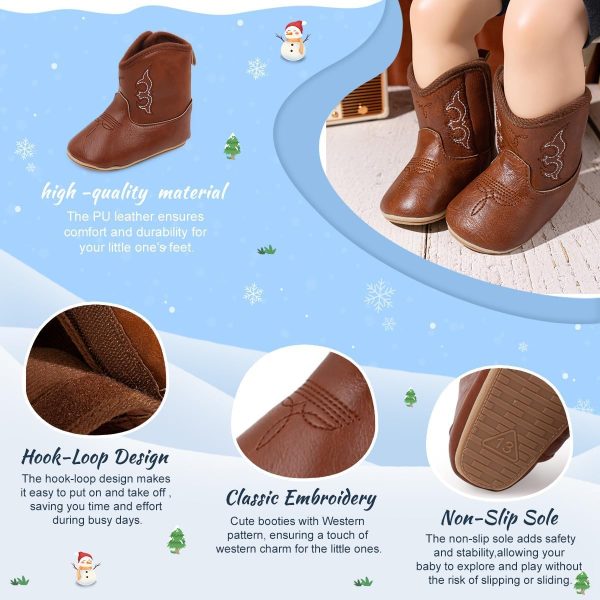 | Zoolar Infant Unisex Warm Fur Lining Soft Boots Baby Winter Ankle Non-Slip Rubber Texture Sole Toddler Winter Snow Crib Shoes | Boots - Image 3