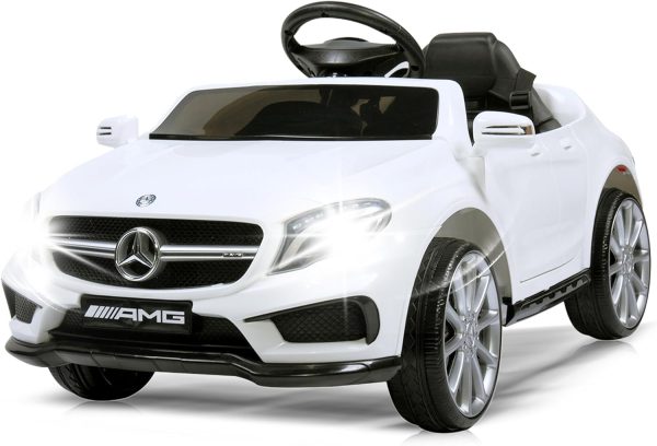 TOBBI Licensed Mercedes Benz Car for Kids,Ride on Cars with 2.4G Remote Control,Double Doors, 5 Point Safety Belt,LED Lights  Toys & Games - Image 22