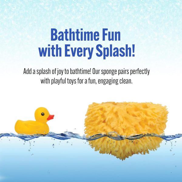 Baby Buddy Natural Grass Sea Sponge, Newborn Bath Time Essential, Textured for Exfoliation, Hypoallergenic, 1 Count - Image 22