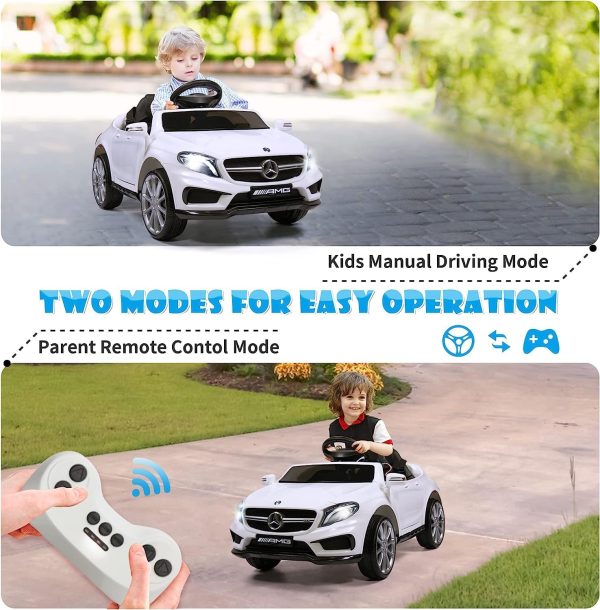 TOBBI Licensed Mercedes Benz Car for Kids,Ride on Cars with 2.4G Remote Control,Double Doors, 5 Point Safety Belt,LED Lights  Toys & Games - Image 24