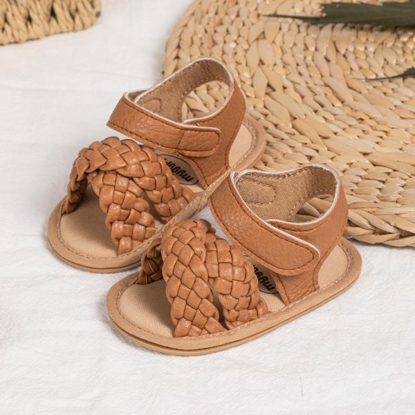 | Babelvit Infant Baby Girl Boy Sandals Comfort Premium Summer Outdoor Casual Beach Shoes with Flower Bowknot Anti Slip Rubber Sole Newborn Toddler Prewalker First Walking Shoes | Sandals - Image 15