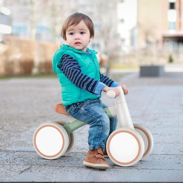 SEREED Baby Balance Bike for 1-2 Year Olds - 4 Wheels, First Bike for Toddlers, Birthday Gift (Green)  Toys & Games - Image 9