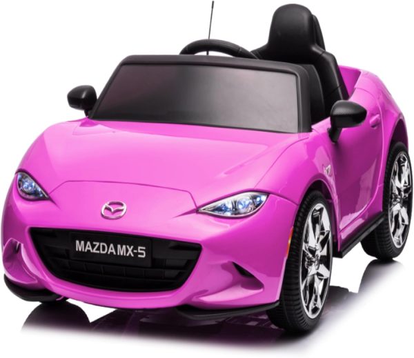12V Ride on Car, Licensed Mazda MX-5 Electric Car for Kids, 12V Ride on Toys, Kids Cars with Parent Remote Control, Lights, Music-Pink  Toys & Games - Image 19