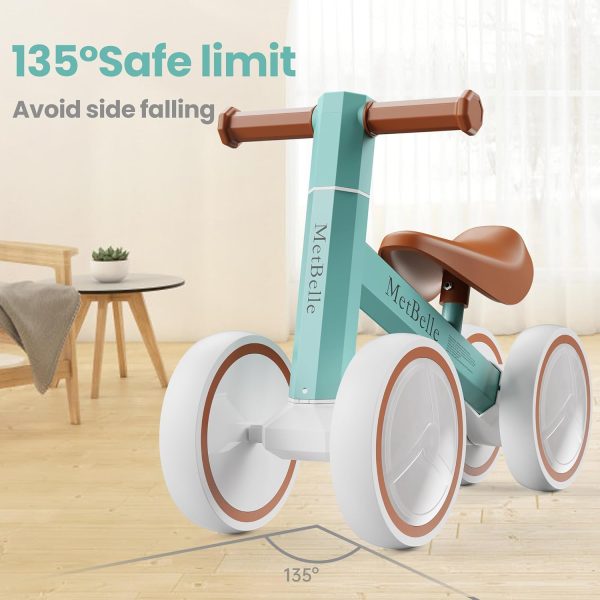 Baby Balance Bike for 1 Year Old Boys Girls Colorful Lighting 10-24 Months Push Toddler Toys Bicycle,4 Wheels First Bike for Kid's 1-2, Pre-School Children Ride on Walker First Birthday Gifts  Toys & Games - Image 14