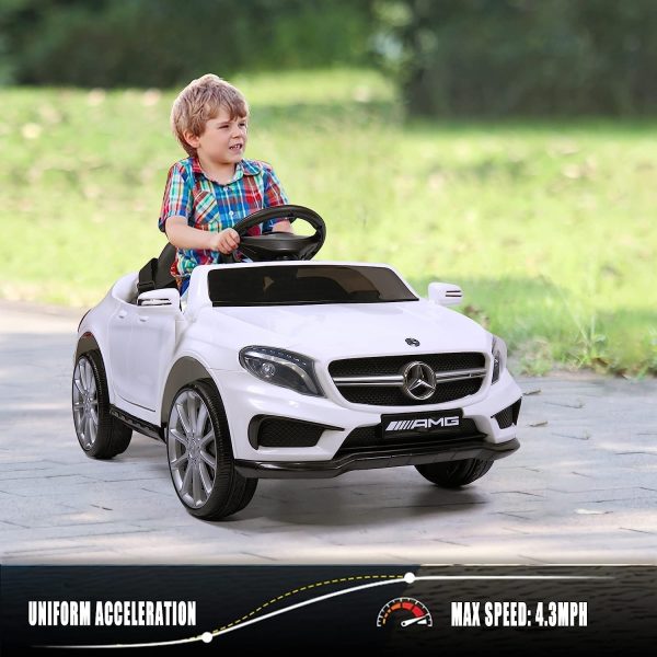TOBBI Licensed Mercedes Benz Car for Kids,Ride on Cars with 2.4G Remote Control,Double Doors, 5 Point Safety Belt,LED Lights  Toys & Games - Image 25