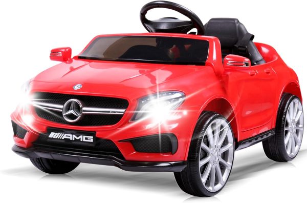 TOBBI Licensed Mercedes Benz Car for Kids,Ride on Cars with 2.4G Remote Control,Double Doors, 5 Point Safety Belt,LED Lights  Toys & Games - Image 8
