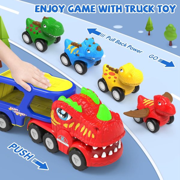 HEGUD Toddler Car Toys for 1 2 3 4 5 Year Old Boy, 5-in-1 Dinosaur Vehicle Trucks Toys for Toddlers 1-3 with Sounds & Lights Toys for Boys 4-7 Toys for Age 2-4 Dinosaur Toys for Kids 3-5  Toys & Games - Image 19
